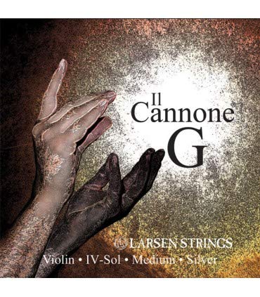 LARSEN Il CONNONE Cuerda 4 G (Sol) Medium Violin Plata