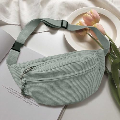 Bauchtasche Damen Bauchtasche Cord UmhäNgetasche Cord Crossbody Bag
