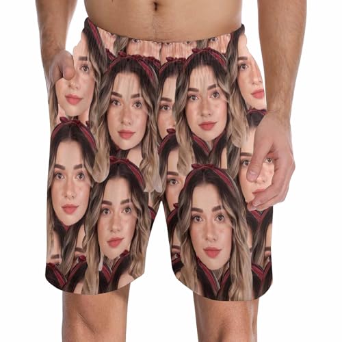Custom Pajama Pants for Men, Personalized PJ Pants with Photos, Custom Mens Pajama Shorts, Gifts for Dad Husband2