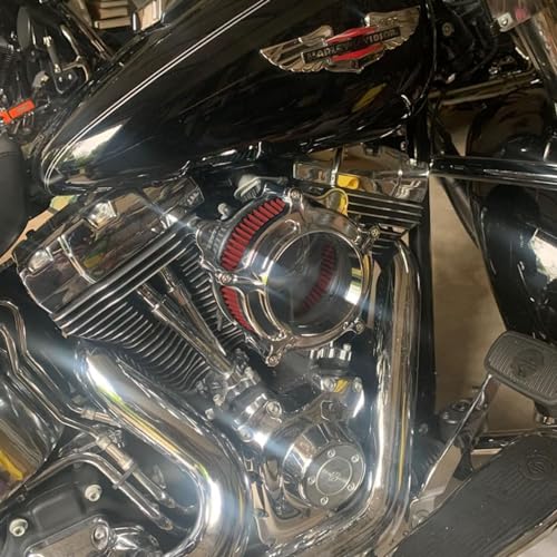 Chromed Air Cleaner Red Filter C