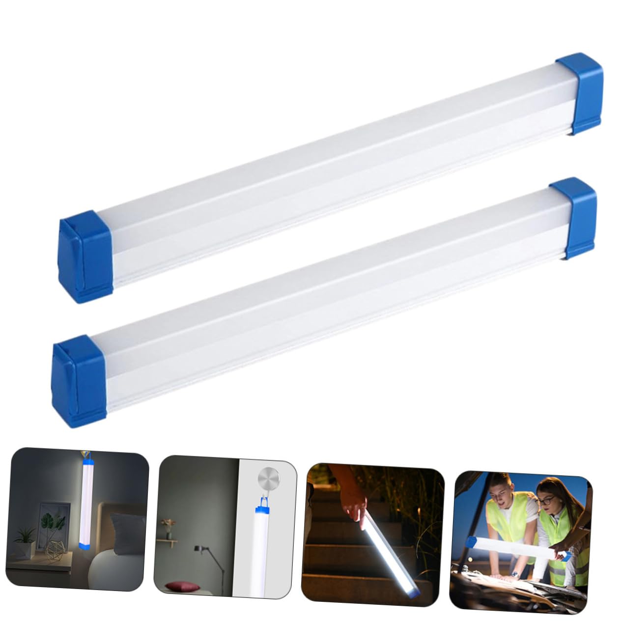 Luz Led Usb Recargable 20w 17cm 3 Niveles De Brillo Para Armario y Cocina, Lámpara Bajo Mostrador Inalámbrica Portátil, Pack 2 Unidades Para Iluminación De Emergencia