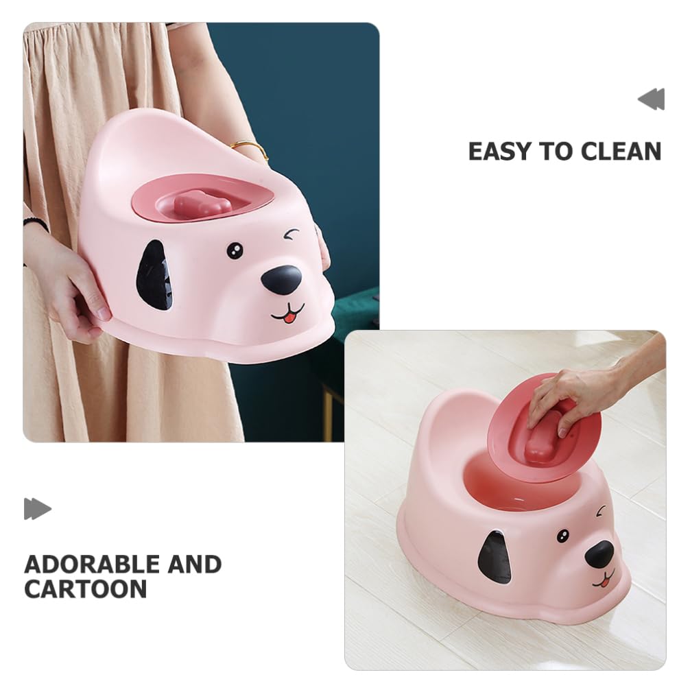 ibasenice Asiento De Entrenamiento Para Niño Reductor De Inodoro Portátil Con Protección Contra Salpicaduras y Diseño De Perrito Para Bebés y Niño Casa y