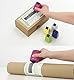 PLUS Japan, Datenschutz Rollstempel Camouflage in Weiß, Textschwärzer, Identitätsschutz, 1er Pack (1 x 1 Rollstempel)