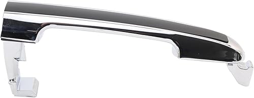 Miniatura 375 de TRQ Manija de la puerta exterior trasera izquierda del lado del conductor negra compatible con Honda Civic 2001-2005