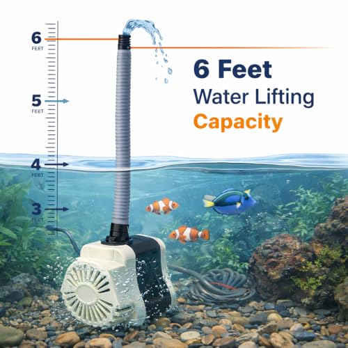 Image of Depron 18 Watt Submersible Water Pump - 180V-230V, 6 Feet Water Lifting, Cooler Pump for Desert Air Cooler, Aquarium, Fountains, Ponds (18 Watt Alpha)
