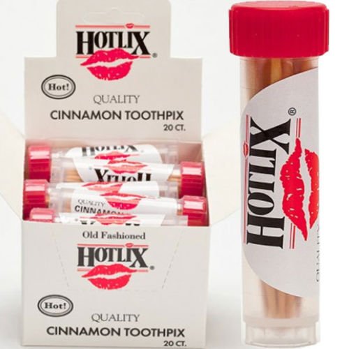 6 Tubes Hotlix Cinnamon Flavored Toothpicks