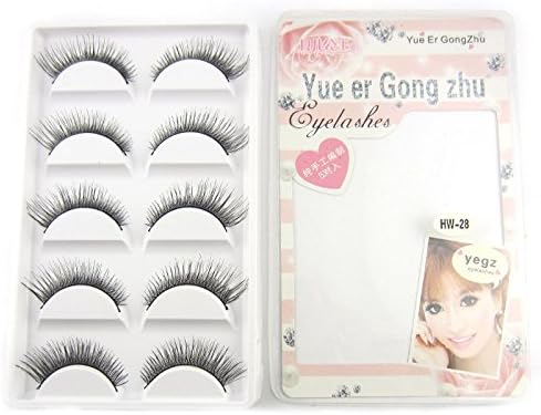 HOT! HW-28 5 pairs Thick Cross Winged False eyelashes Popular fake eye lashes makeup