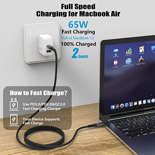ANMIEL USB C to USB C Cable [2M+2M] USB C Cable PD 3.0 QC 4.0 Type C charging Cord Compatible with MacBook Pro 2020,iPad Pro 2020/Air 4,iPad Mini 6,Samsung Galaxy S22 S21,Pixel(Space Grey)