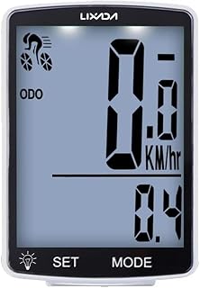 WDX- Bicycle Computer Multifunctional LCD Speedometer IPX6 Waterproof Bicycle Measurable Temperature Stopwatch Speed measurement