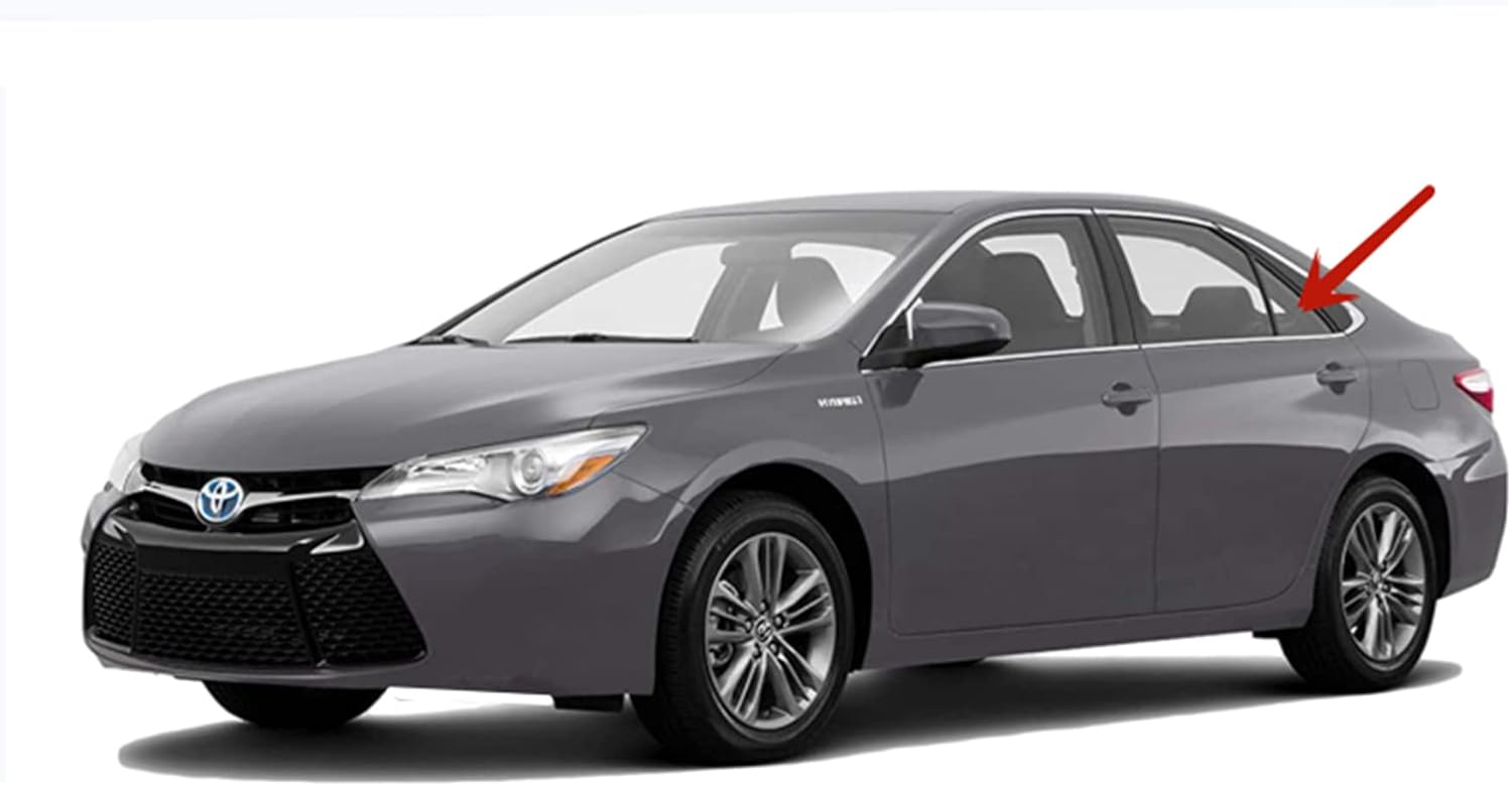 Driver Left Side Rear Vent Window Vent Glass Compatible with Toyota Camry 4 Door Sedan 2015-2017 Models