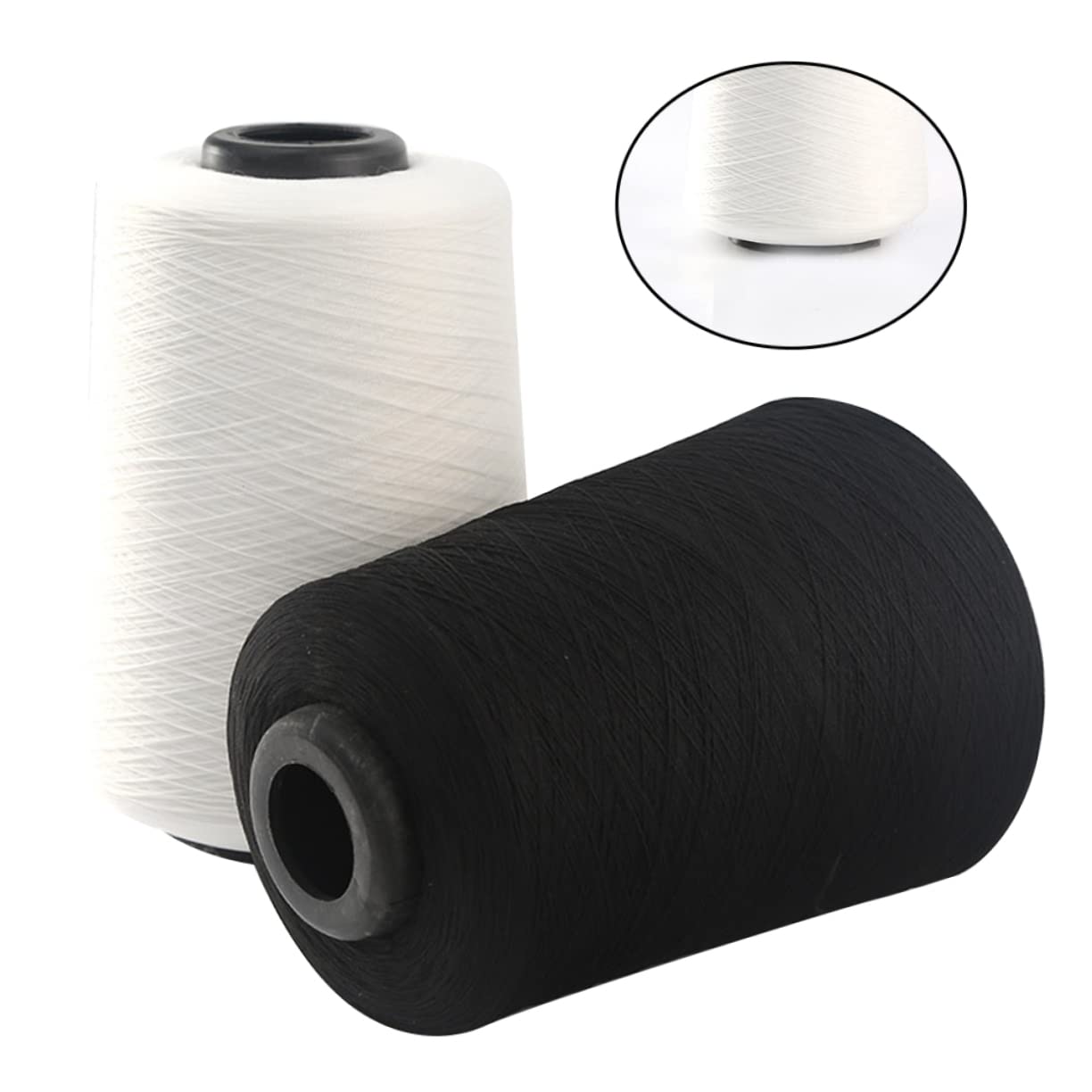 SHINEOFI 2 Hilos de Coser 10 000 Yardas 150d para Ropa y Pantalones Resistentes Tracción y Fáciles de Almacenar para Costura y Acolchado