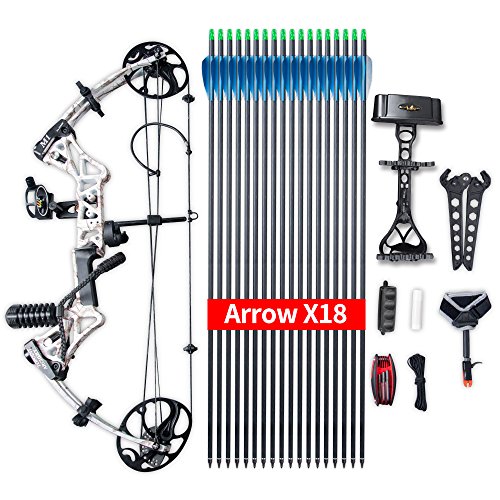 Compound Bow Ship from USA Warehouse,Topoint Archery Package,M1,19”-30” Draw Length,19-70Lbs Draw Weight,320fps IBO