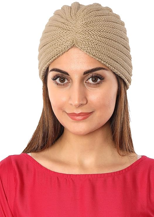 gajraj Acrylic Woolen Skull Cap for Women, fits Like a Turban-picture-16