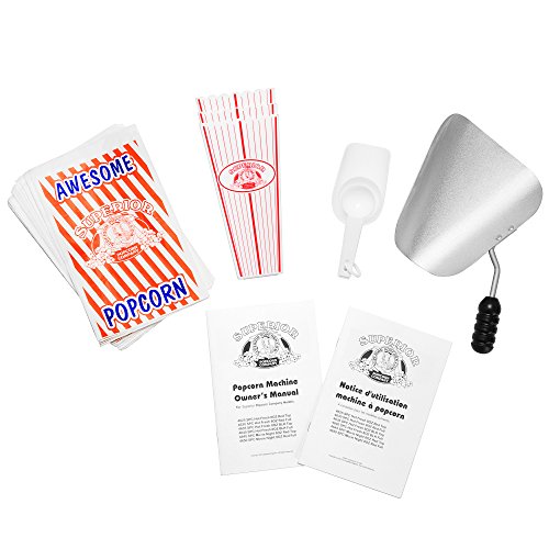 Superior Popcorn Company 4645 SPC MOVIENGHT RED TOP 8OZ Movie Night Countertop Popcorn Machine - 3 Gallon Popper thumb #8