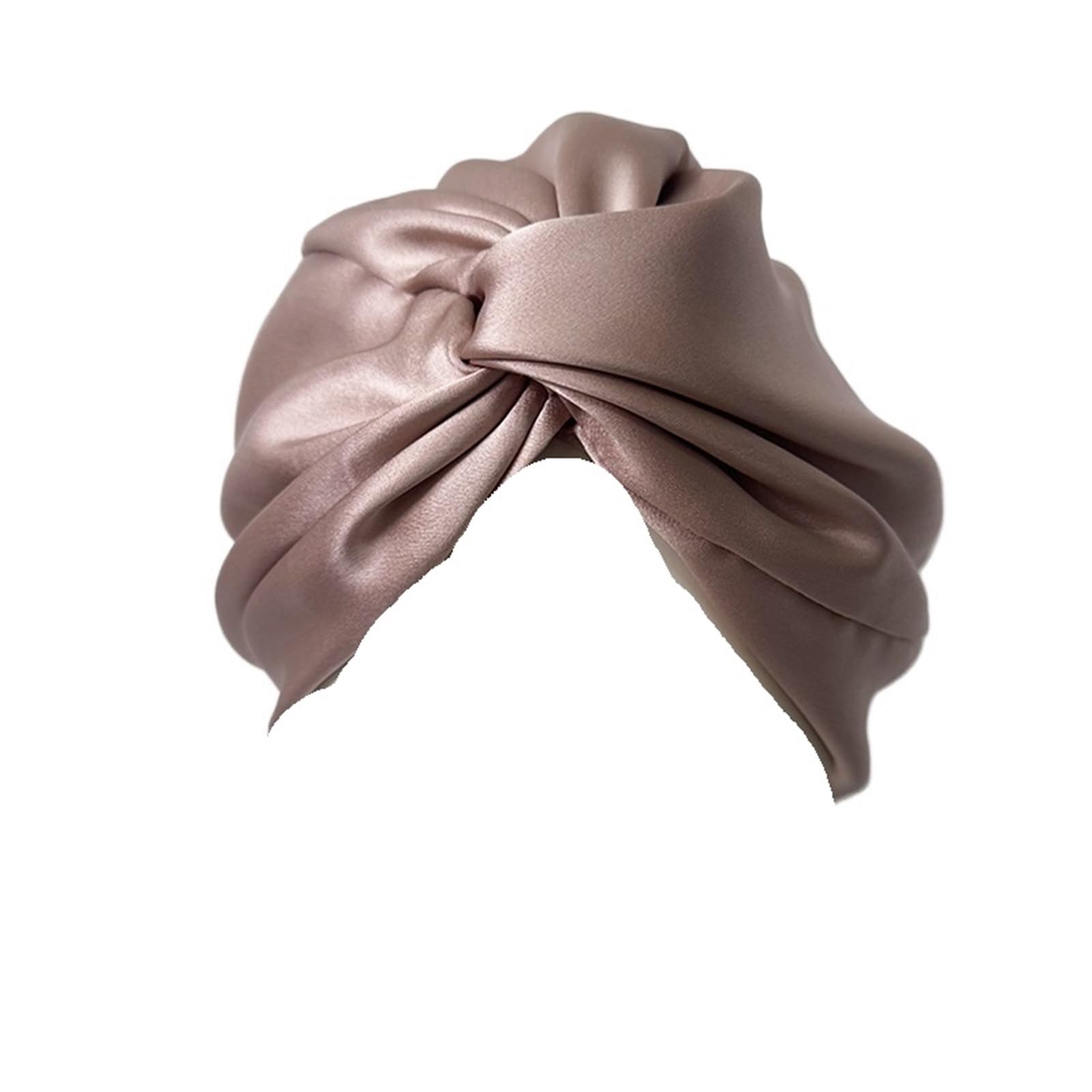 Silk bonnet Seidengedrehter Schlafhauben-Turban mit elastischem Band, Damen-Kopftuch for die Haarpflege for women