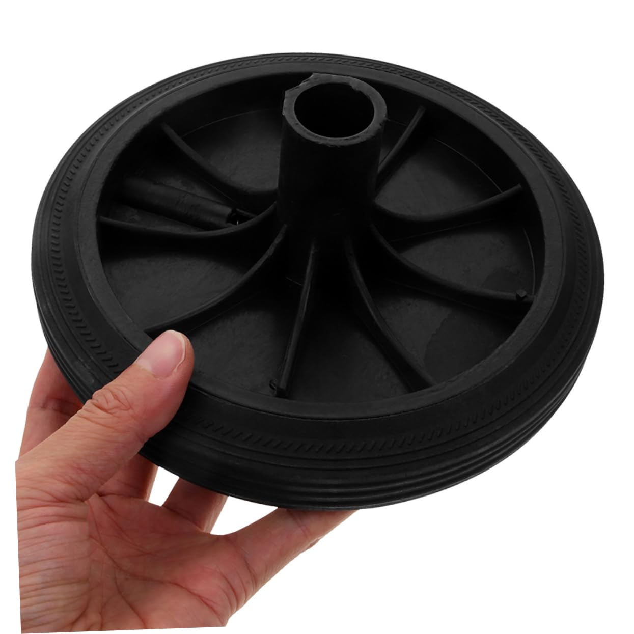 Cabilock 2 Set Ruote Per Bidoni Della Spazzatura Da Esterno Accessori Per Bidoni Della Spazzatura Ruota Di Ricambio Per Pattumiera Ruote Per Pattumiera Black Gomma Da Cancellare 2 Pezzi * 2