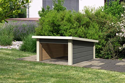 Preisvergleich Produktbild Unbekannt Karibu Mährobotergarage Mähroboter-Garage, terragrau, Nicht zu treffend