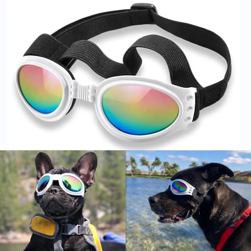 QUMY Dog Goggles White Large