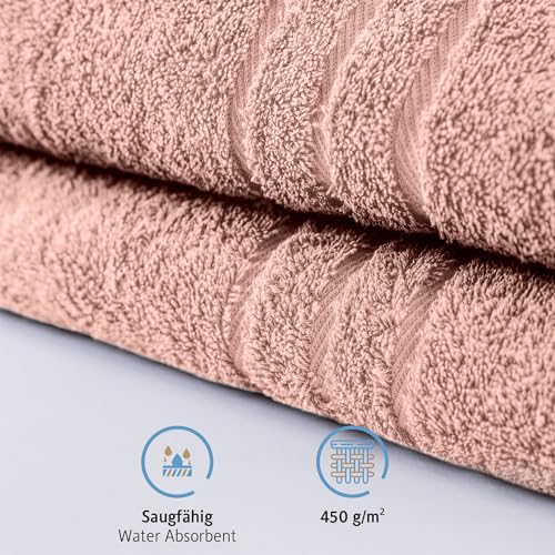 Komfortec 2er Saunatuch Set 70x200 cm aus 100% Baumwolle, XXL-Saunatücher, Sauna Handtuch, Weich, Groß, Frottee, Schnelltrocknend… – Ansicht 4