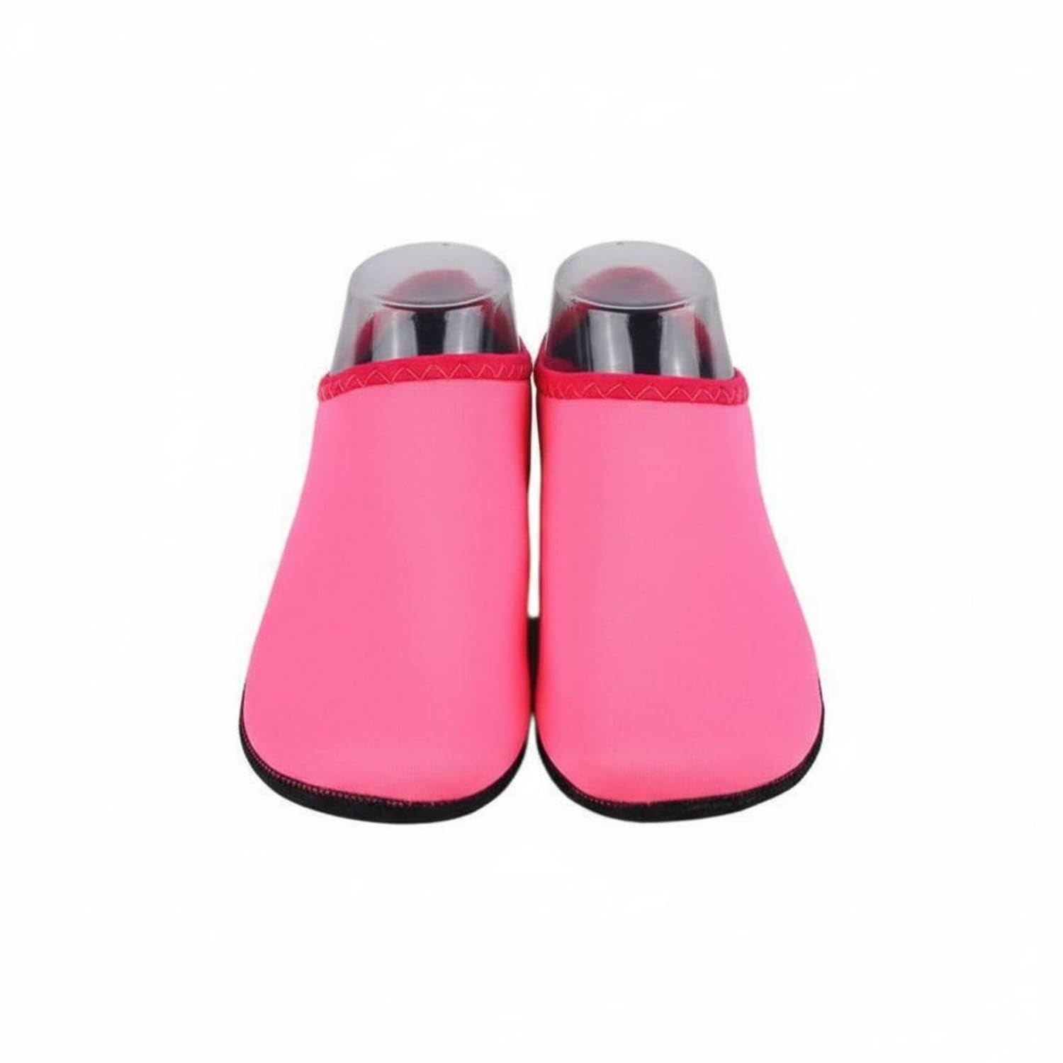 Breathable Snorkeling Shoes Wear-Resistant Slip-on Water Shoes Shielded Sole Quick-Dry Aqua Socks Lightweight for Swimming, Diving, River Trekking, Surfing, Rose Red, 3XS-image-31