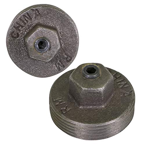 Image of Midline Valve HNQU1201-5 Meter Plug with Tap 1'' MIP Black Steel (5 Pack)