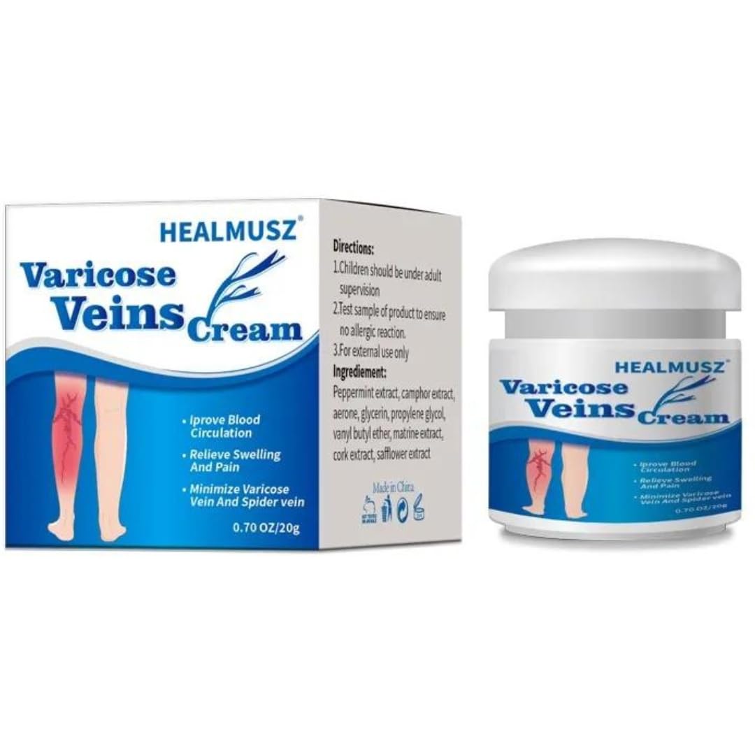 NIKITA.VIVI - Varicose Veins Cream | Minimize Varicose and Spider Veins | Horse Chestnut Extract | Promote Smooth Skin Pain Relief | Removes Phlebitis Angiitis Inflammation in Legs Hands & Thigh (20g)