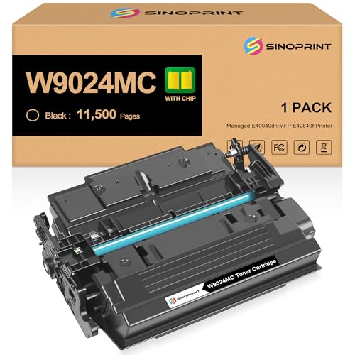 Image of W9024MC Black Toner Cartridges with Chip for HP Managed E40040dn