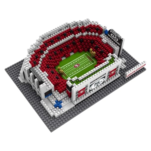 Image of FOCO NFL Unisex-Adult NFL Team Construction Blocks 3D Mini BRXLZ Stadium