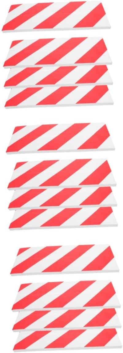 12pcs Reflective Wall Edge Protectors Foam Padding for Garage Poles Easy Install Corner Guards Car Door for High-Traffic Areas