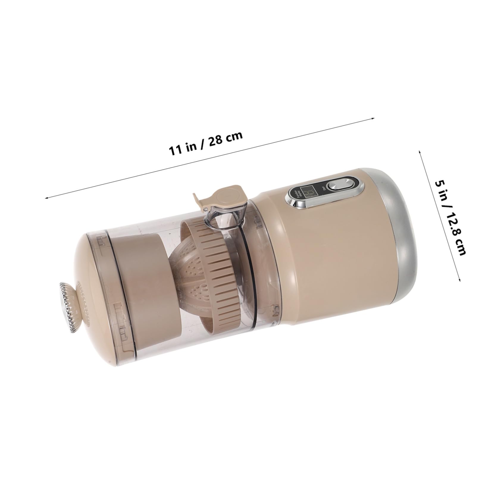 Cabilock Exprimidor de Cítricos Eléctrico Exprimidor Portátil Extractor de Jugos con Prensado Frío Separación Automática de Pulpa Hogar