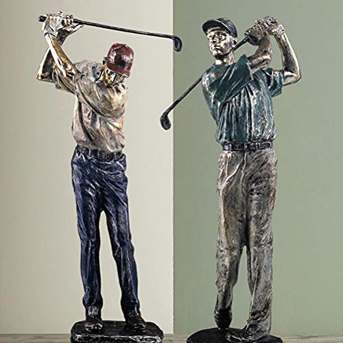 Figura Decorativa Golf Moderno en Resina Verde miniatura 5
