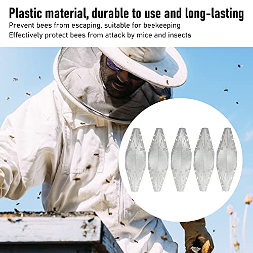 LOCADENCE 5 peças de dispositivo antiescape para abelhas, 14,8 x 12,2 cm, fuga de colmeia contra bar