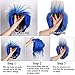 ColorGround Blue Ombre White Wig with Crystal for Cons and Halloween Party
