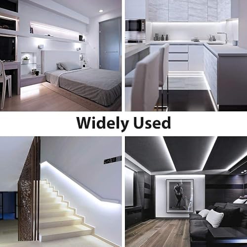Image of ZSLAIFU A 5V USB LED Light Strip, COB LED Strip Lights, White 5V LED Lights, Small LED Strip Light, TV Lights for TV Under Cabinet Kitchen Living Room Shelving or Displays (White, USB 3.3ft)