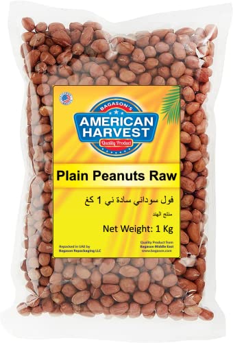 American Harvest Plain Peanuts Raw With Skin 1 Kg