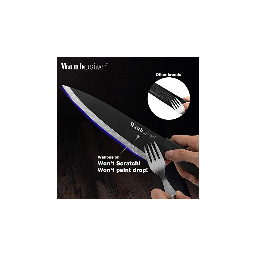 Wanbasion-Black-Stainless-Steel-Knife-Set-Sharp-Kitchen-Knife-Set-Professional-Kitchen-Knife-Set-Dishwasher-Safe-For-Cooking Wanbasion Black Stainless Steel Knife Set, Sharp Kitchen Knife Set Professional, Kitchen Knife Set Dishwasher Safe with Covers for Cooking
