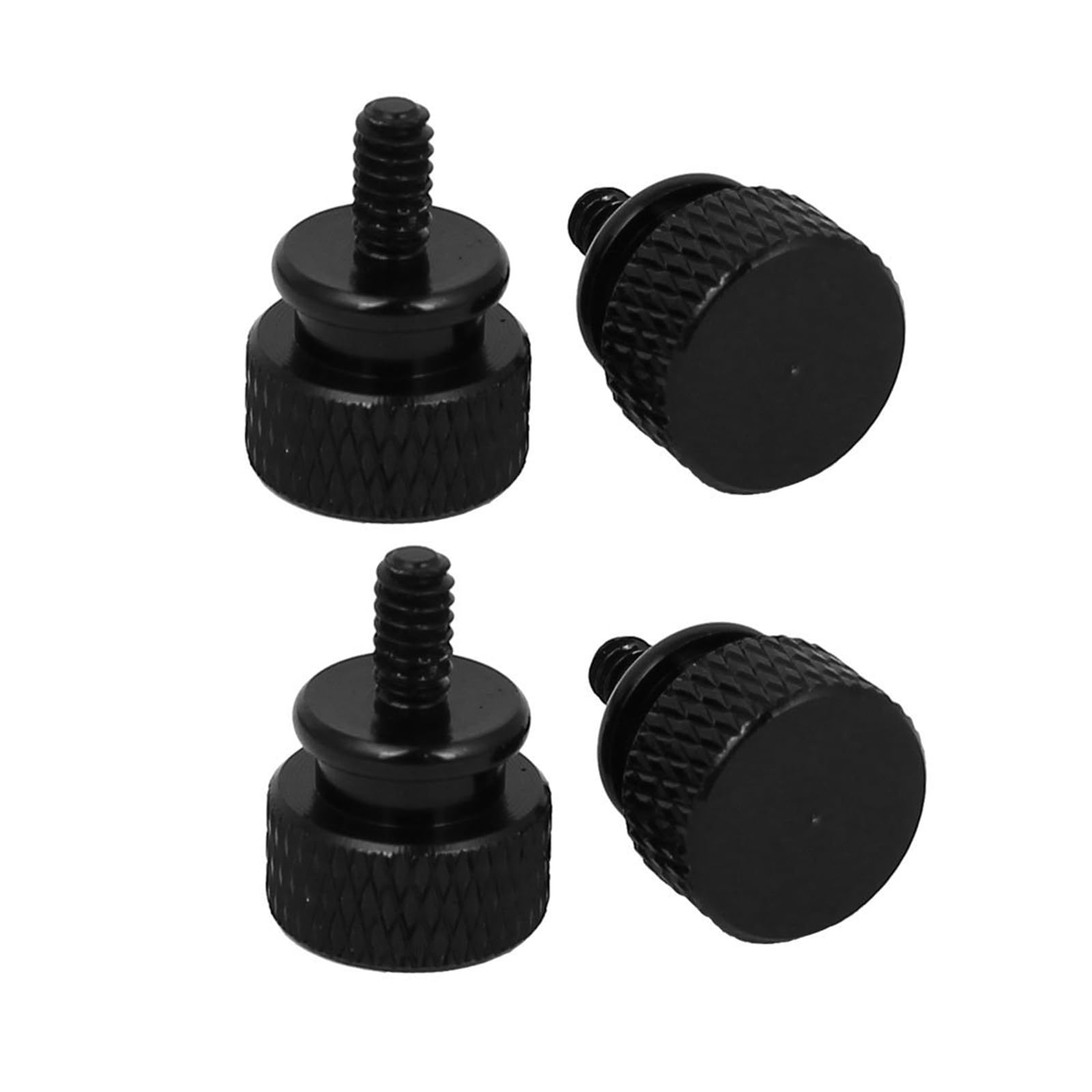 Boxonly Knurled Thumb Screws for Machines Devices Furniture, Fully Threaded Knurled Bolts Fastener Grip Thumb Screw, Aluminum Alloy Computer Case