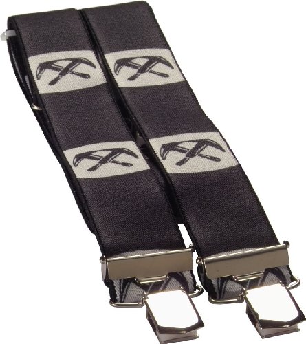 Preisvergleich Produktbild JOB 4-Clip Hosenträger DACHDECKER Zunftemblem 120 cm
