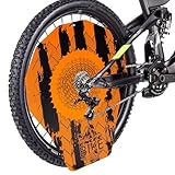 PASSI Bicycle Disc Brake Cover, Wash Cover, Road & Mountain Bike, Orange, Plastic