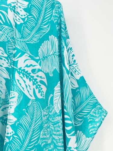 Image of Spicy Sandia Kimonos for Women Floral Beach Cover Up Loose Swimsuit Bathing Suit Coverup Cardigan for Summer Swimwear