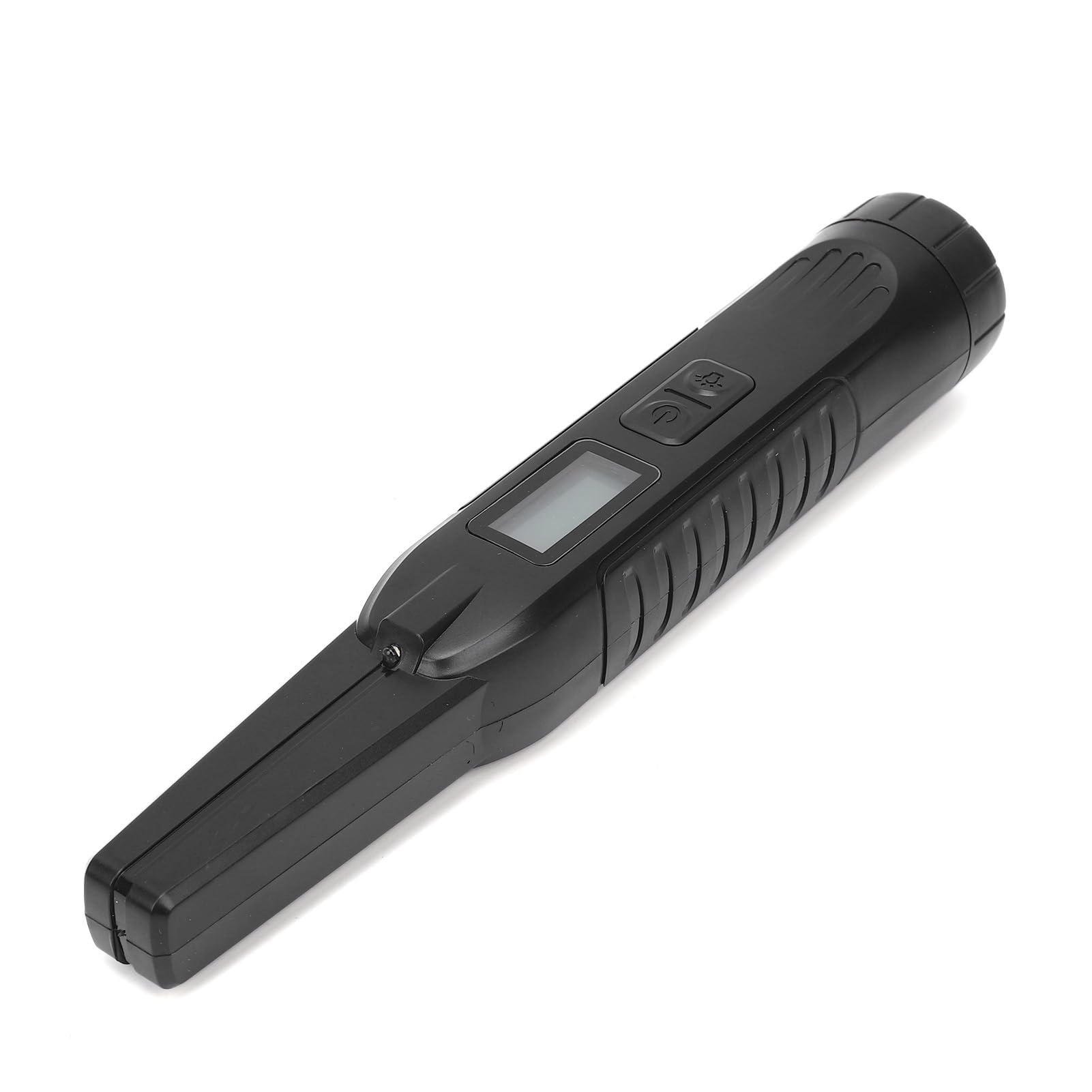 Matybobe Detector de Metales de Mano Varita Seguridad Pinpointer Pantalla LCD Detección 360 3 Modos Sensibilidad Ajustable Alarma Vibración con Linterna para Control Segu (Negra)