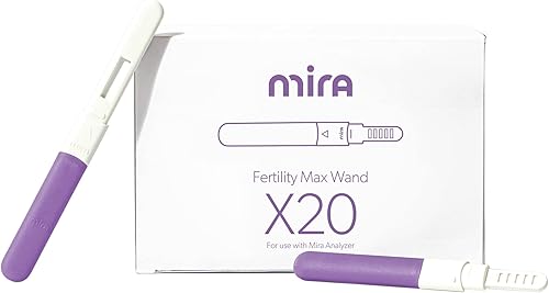 Mira Fertility MAX Varitas, 20 unidades empaquetadas individualmente de un solo uso, rastrea el embarazo-3-glucurónido (PdG), la hormona