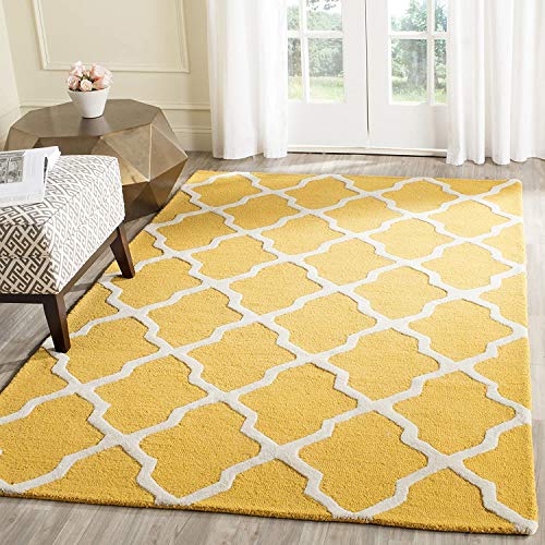 Image of Hand Tufted Wool Carpets Anti Shedding Rug Modern Carpets for Living Room Size 12x18 Feet