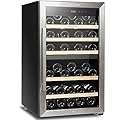 UNTOMAX Wine Fridge 52 Bottles (Bordeaux 750ml),Wine Cooler Refrigerator Freestanding w/Lock,41F-68F Digital Temperature Control Compressor Wine Cellar, Fast Cooling Low Noise No Fog,20 Inch