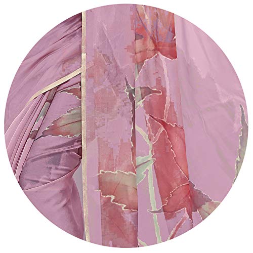 Image of MIRCHI FASHION Women Saree Organza Printed | Traditional Semi-Transparent Festive Sari with Unstitched Blouse Piece