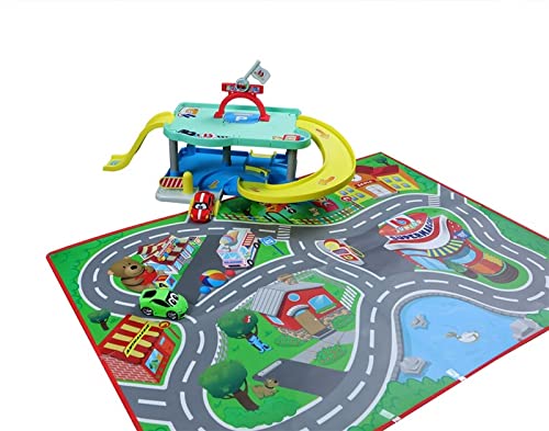 BburagoBB JUNIOR MY 1ST GARAGE SET VW VOLKSWAGEN and LAMBORGHINI Preschool Vehicle Playset