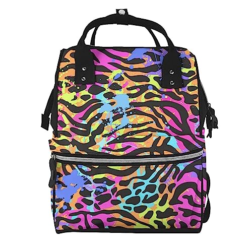 Cartables et sacs à dos ordinateur portable sac de voyage néon léopard mixte