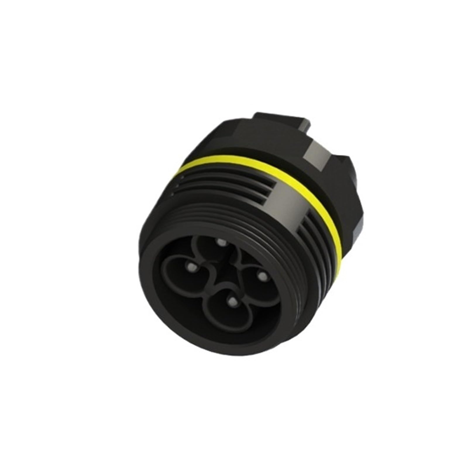 Conector de alimentación de cuatro núcleos hembra de placa para interconexión de iluminación