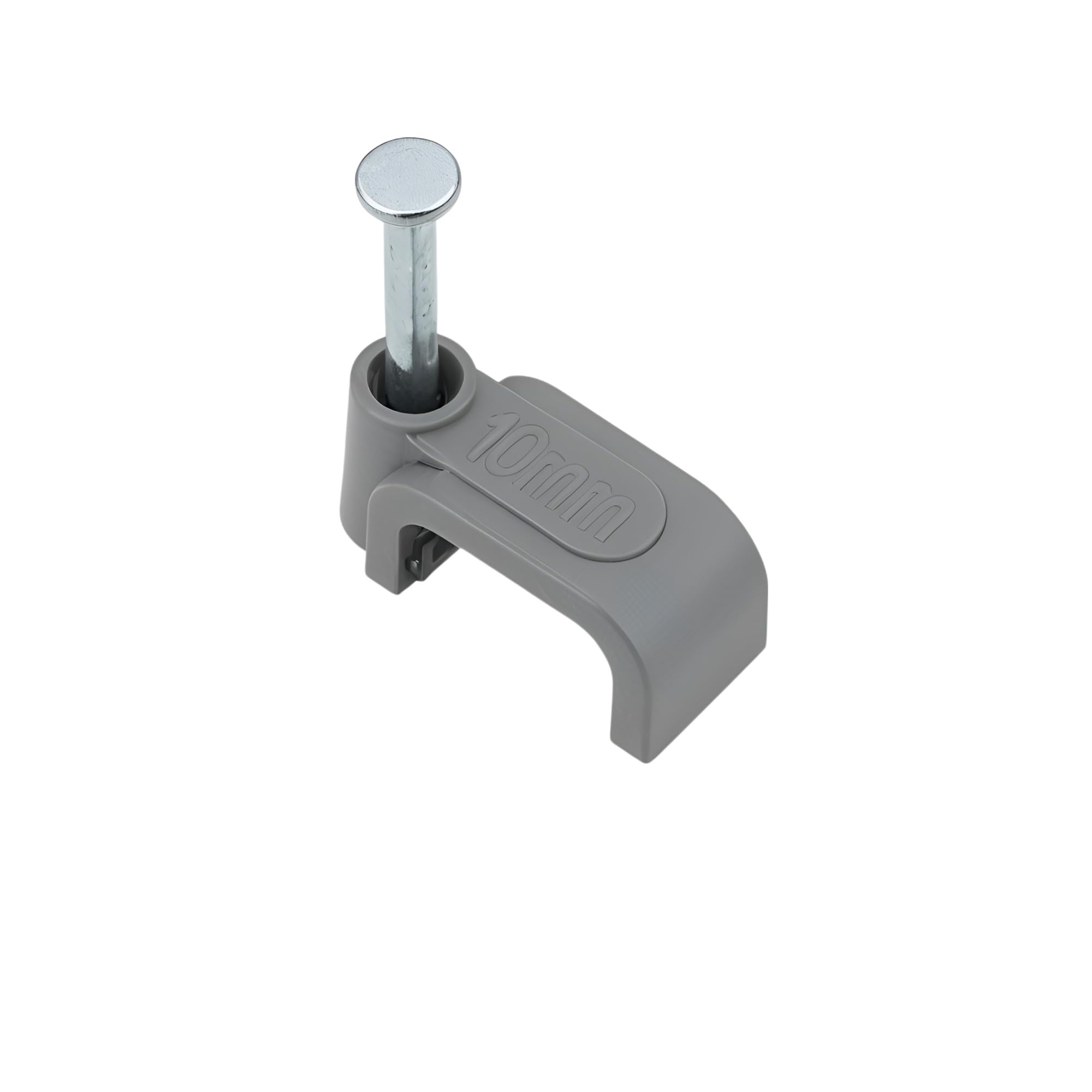 REULIN 100+ Pack of 2.5 mm 5X10 T&E Cable Clips for Outdoor and Indoor Use Wire Management Clips (Grey, 2.5mm - T&E)