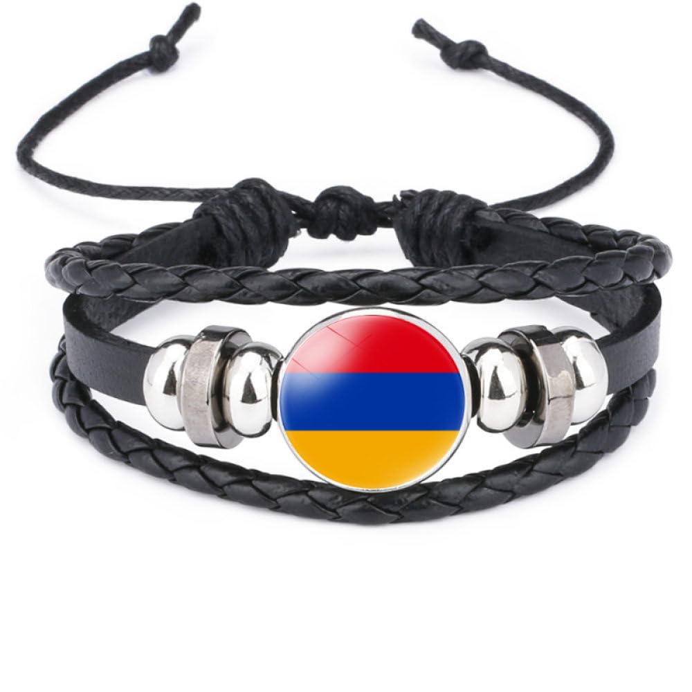 Bracelet Drapeau Arménie En Satin - Imperméable, Unisexe, Pour événements Sportifs